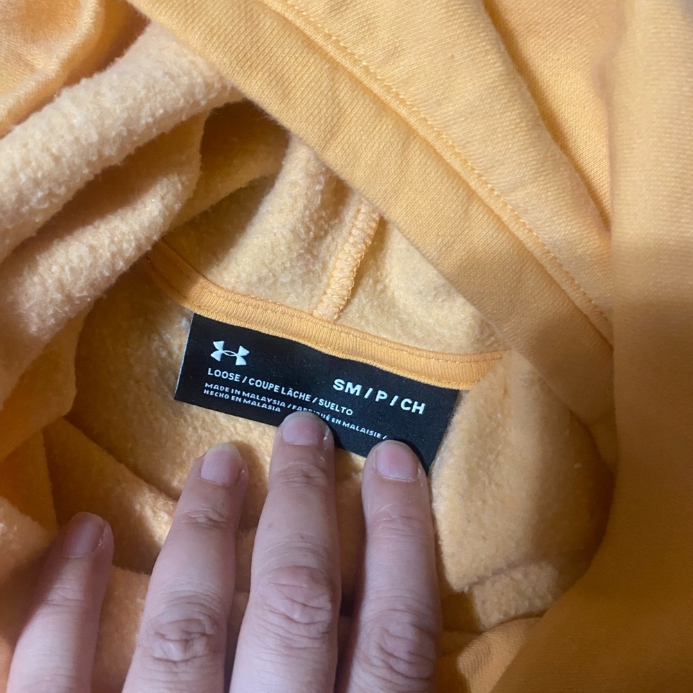 Under Armour Women’s Orange Hoodie - Picture 3 of 4
